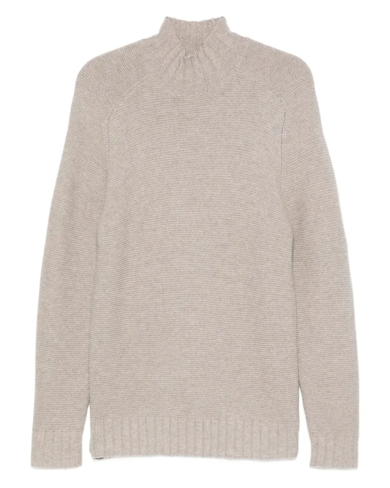 Alpha Studio Pullover mit Stehkragen - Grau Grau
