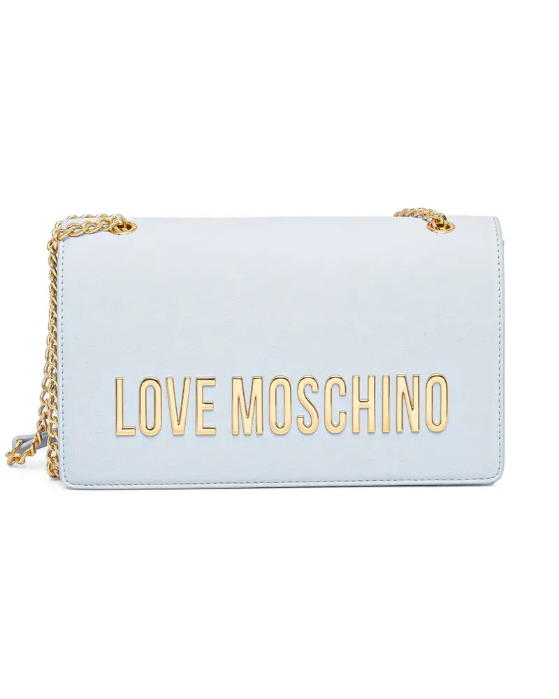 Moschino Umhängetasche mit Logo - Blau Blau