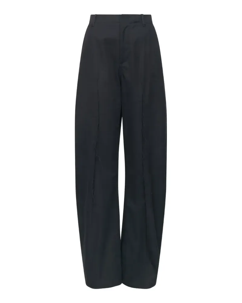 Maison Margiela light cotton twill wide-leg trousers - Schwarz Schwarz