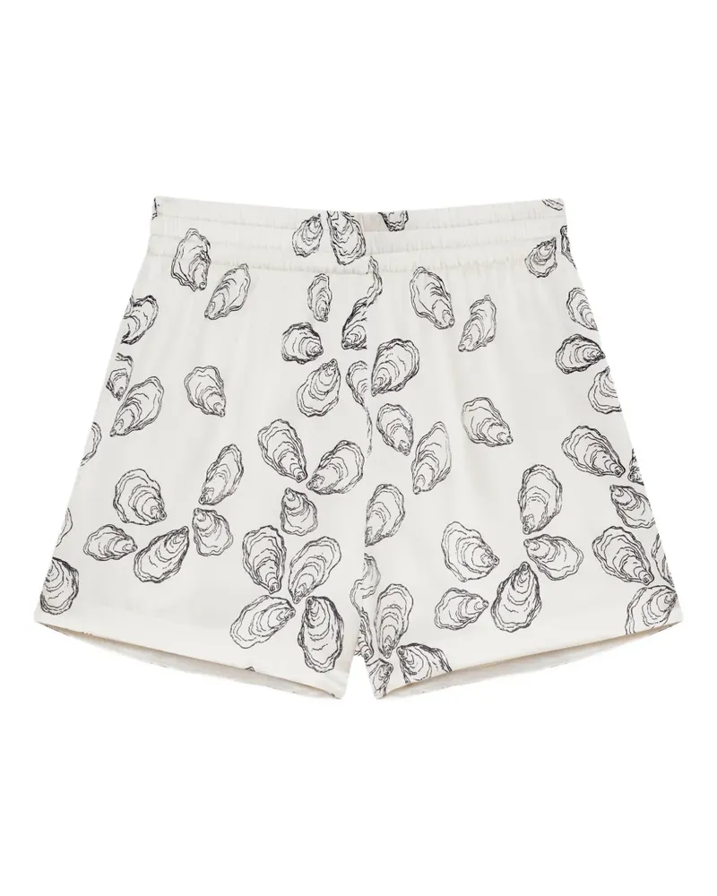 Anine Bing Set aus Hemd und Shorts mit Print - Weiß Weiß