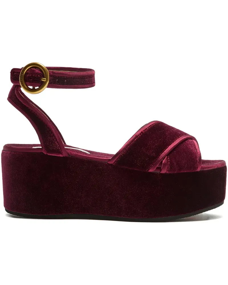 Maliparmi Plateau-Sandalen mit Schnalle - Rot Rot