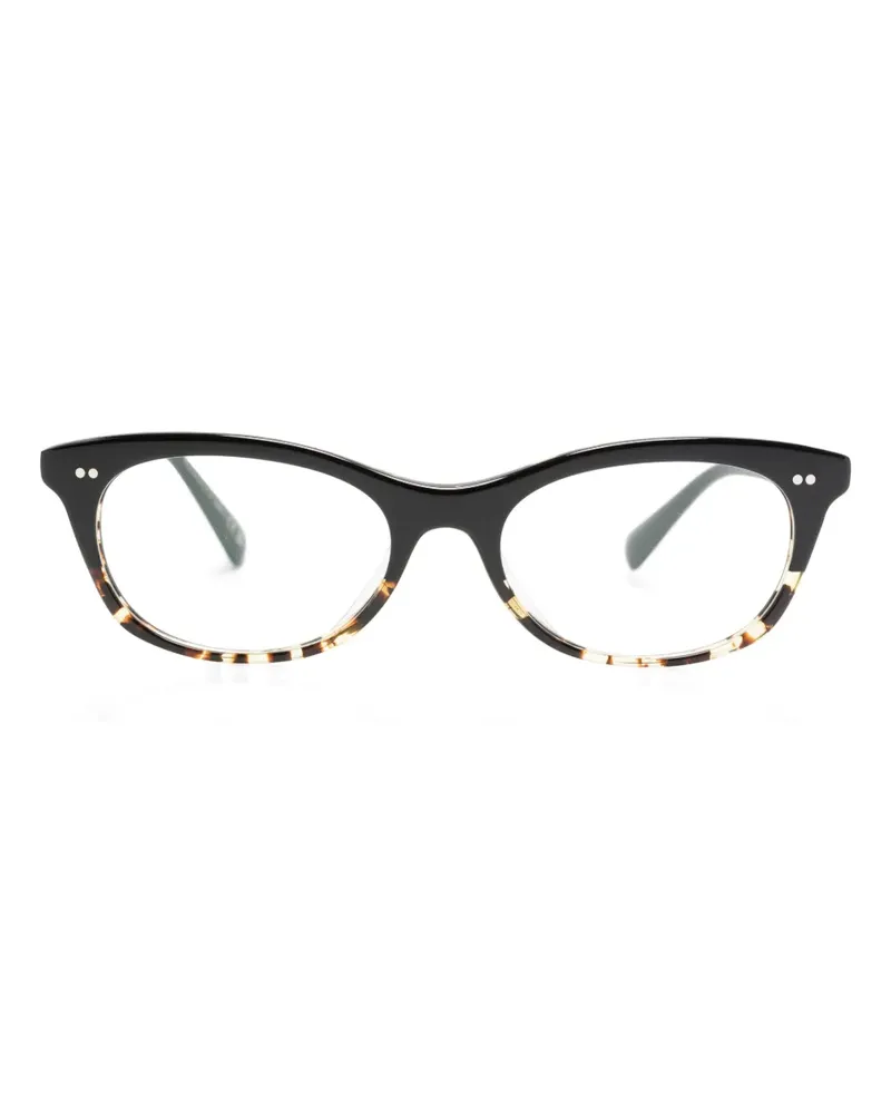 Oliver Peoples Dezerai Brille mit eckigem Gestell - Schwarz Schwarz
