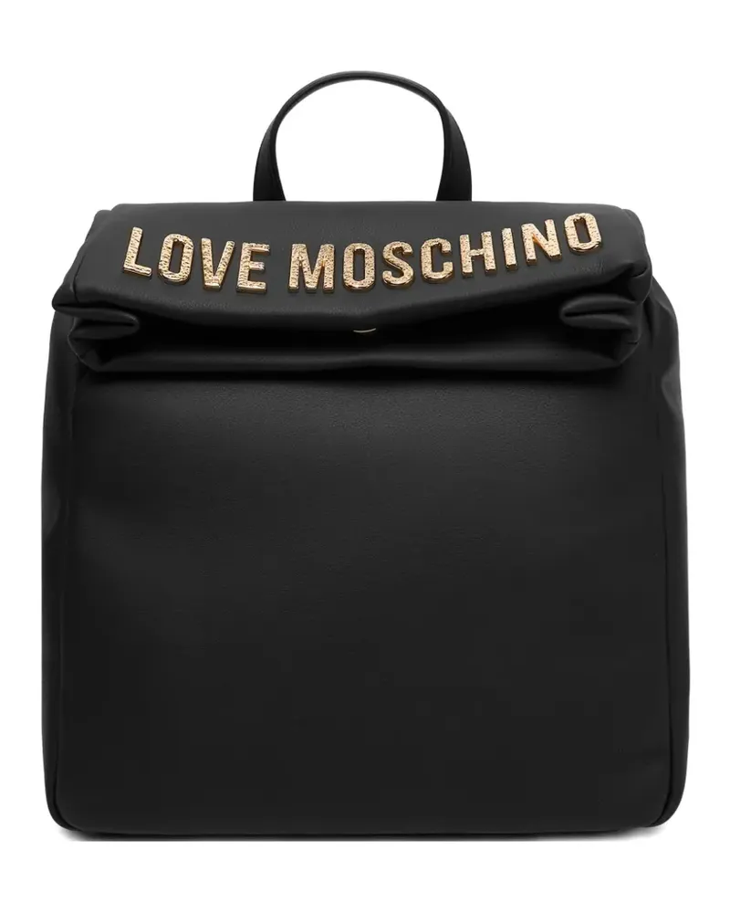 Moschino logo-detail backpack - Schwarz Schwarz
