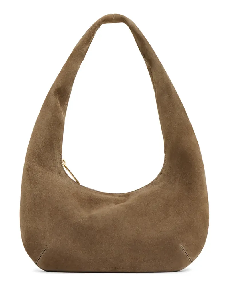 Mansur Gavriel mini Gnocchi suede shoulder bag - Braun Braun