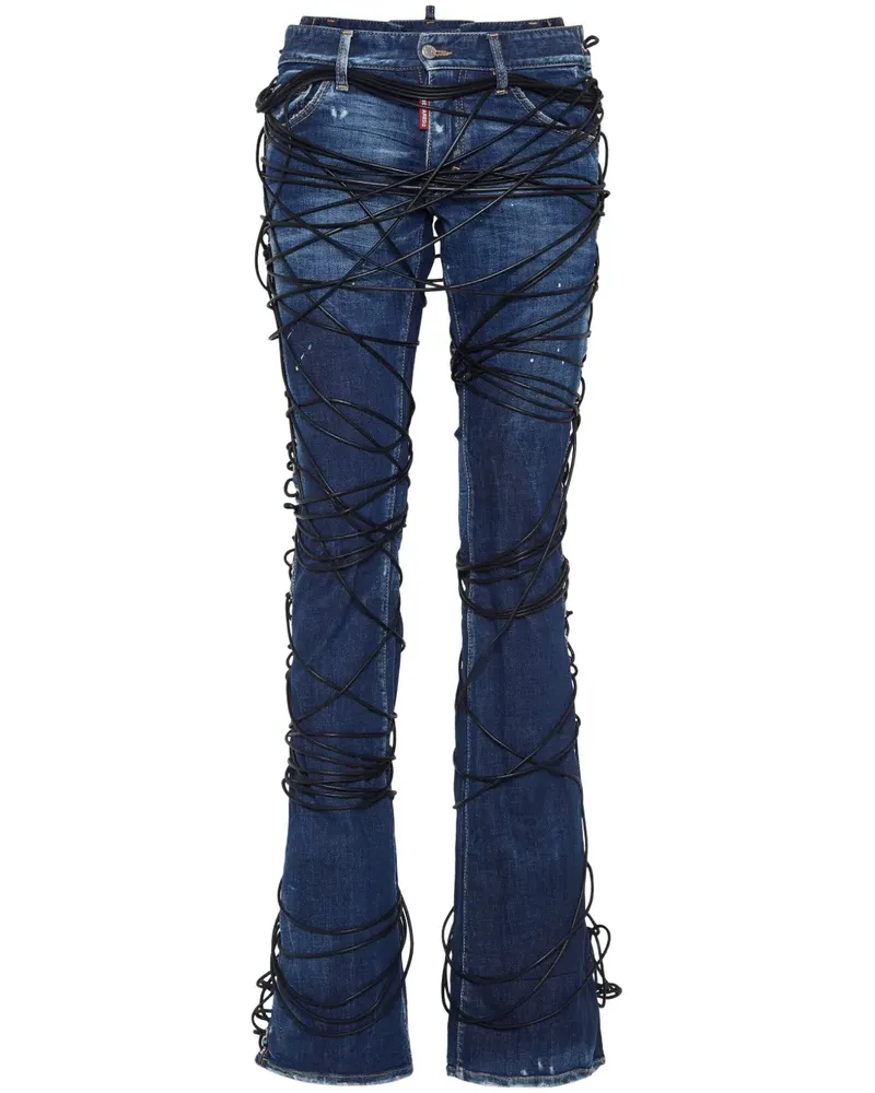 Dsquared2 Klassische Bootcut-Jeans - Blau Blau