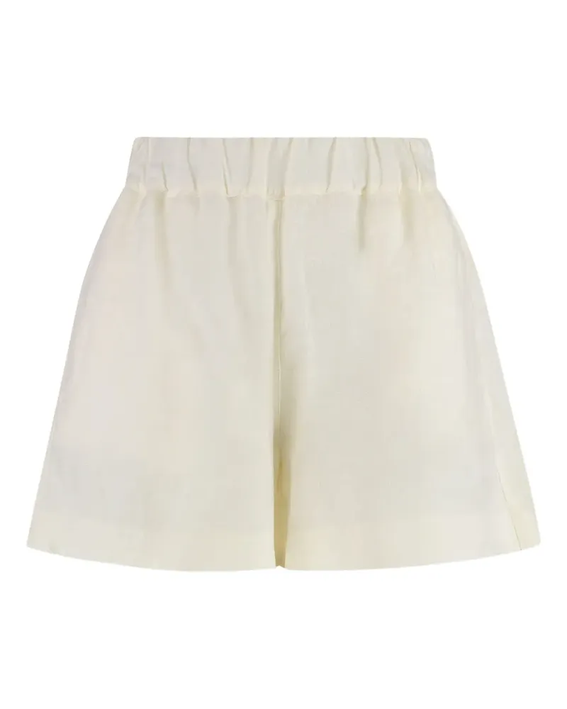 120% Lino Shorts mit elastischem Bund - Nude Nude