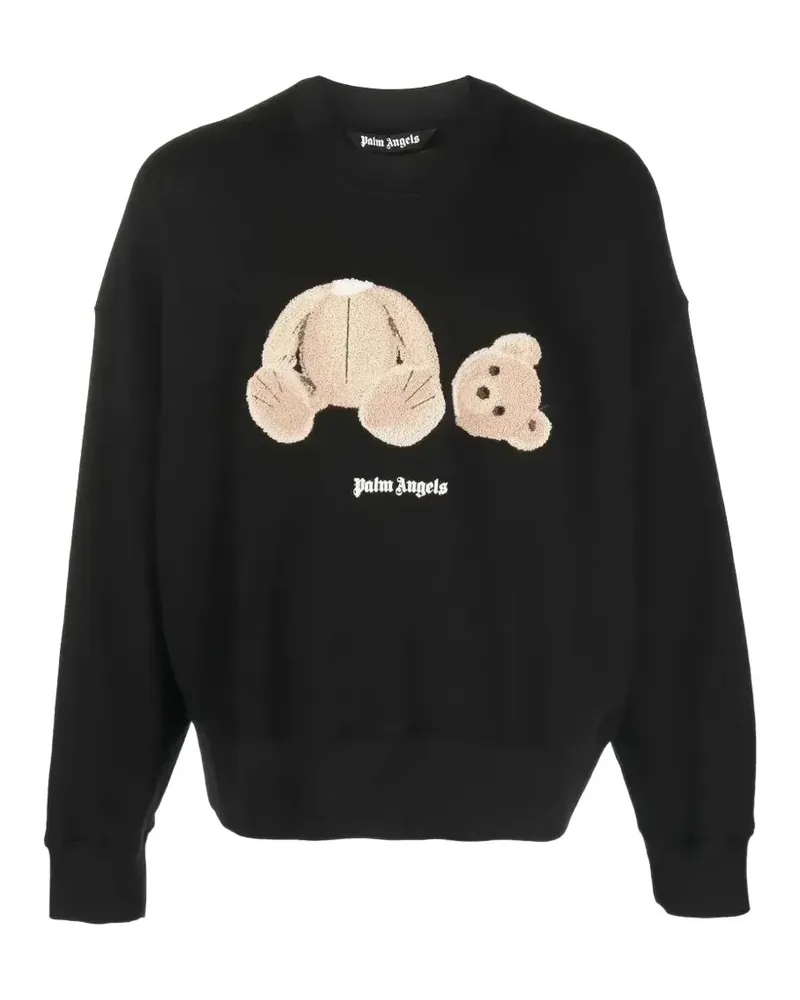 Palm Angels Sweatshirt mit Stickerei - Schwarz Schwarz