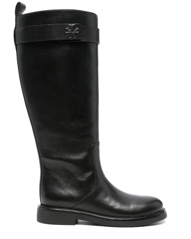 Tory Burch Kniehohe Stiefel Schwarz