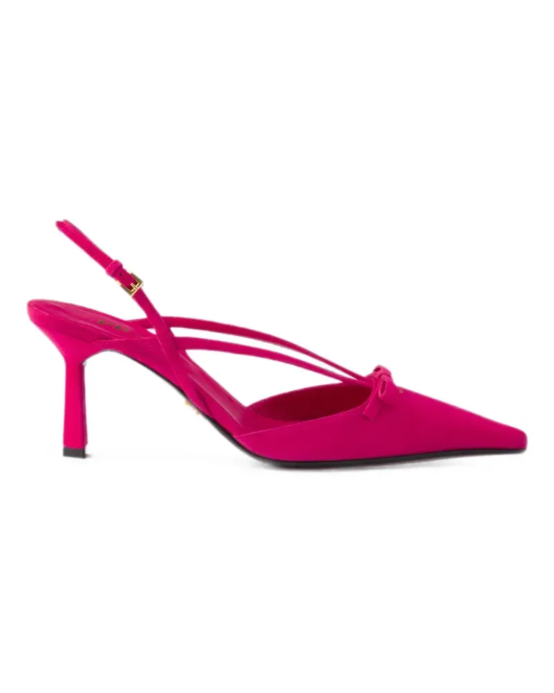 Prada suede slingback pumps - Rosa Rosa