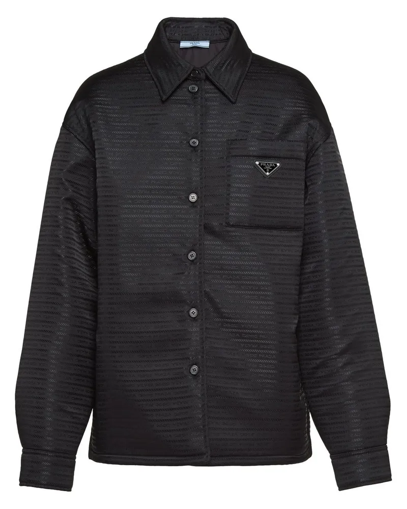 Prada Jacke aus Re-Nylon - Schwarz Schwarz