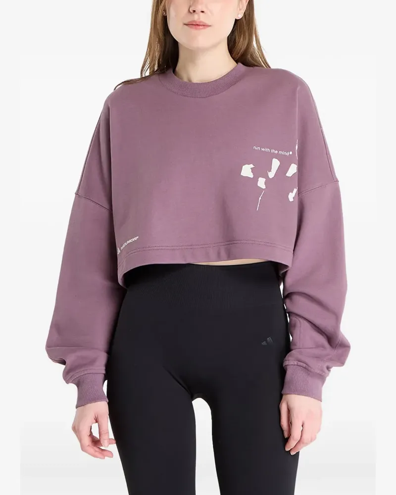 adidas logo-print sweatshirt - Violett Violett