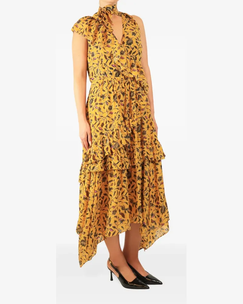 Ulla Johnson Maxikleid mit Blumenprint - Gelb Gelb