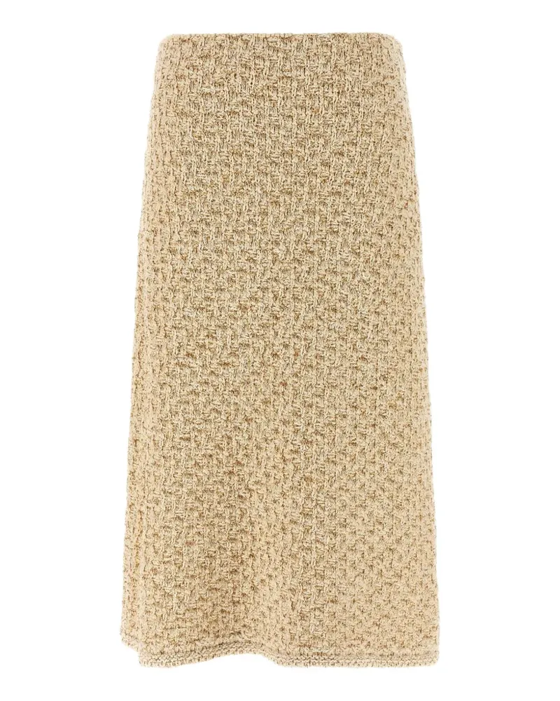 Fabiana Filippi sequin tweed midi skirt - Nude Nude