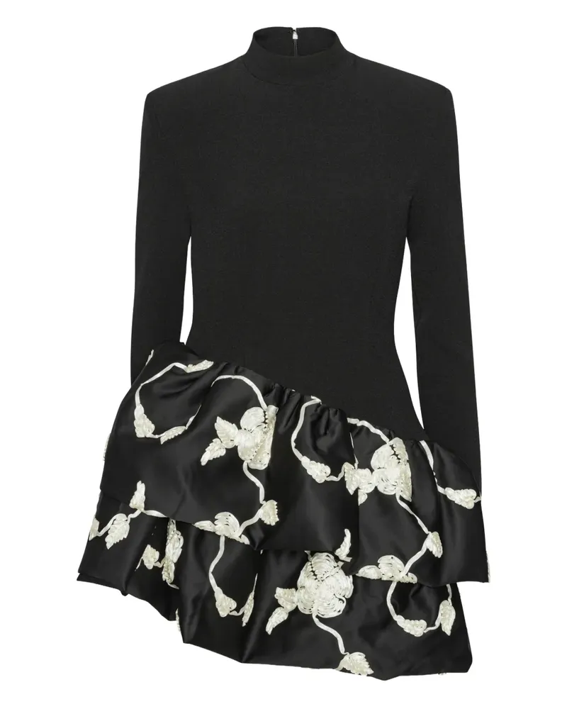 ROTATE Birger Christensen Bubble Minikleid - Schwarz Schwarz