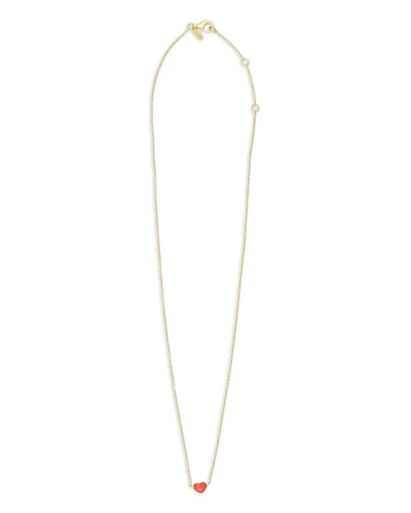 DESIGN LETTERS heart-pendant necklace - Gold Gold