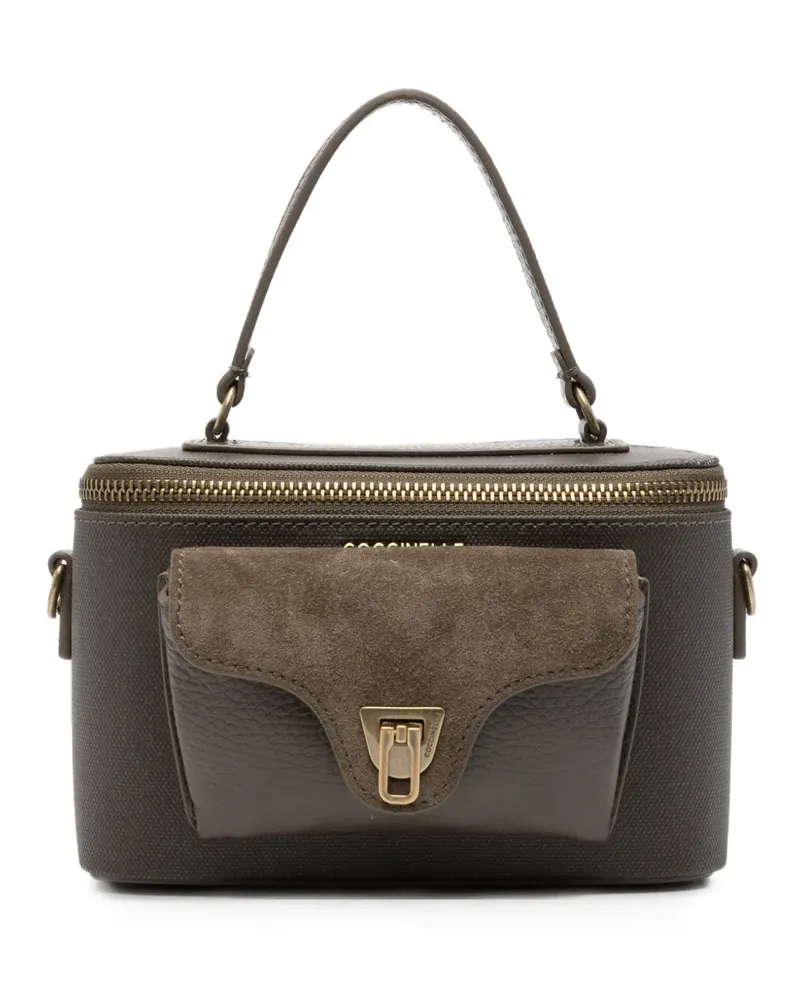Coccinelle Beat Generation logo-print panelled tote bag - Braun Braun