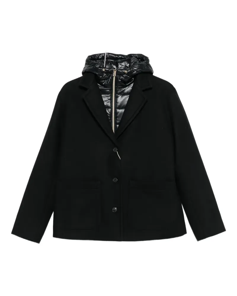 Herno hooded button-up jacket - Schwarz Schwarz