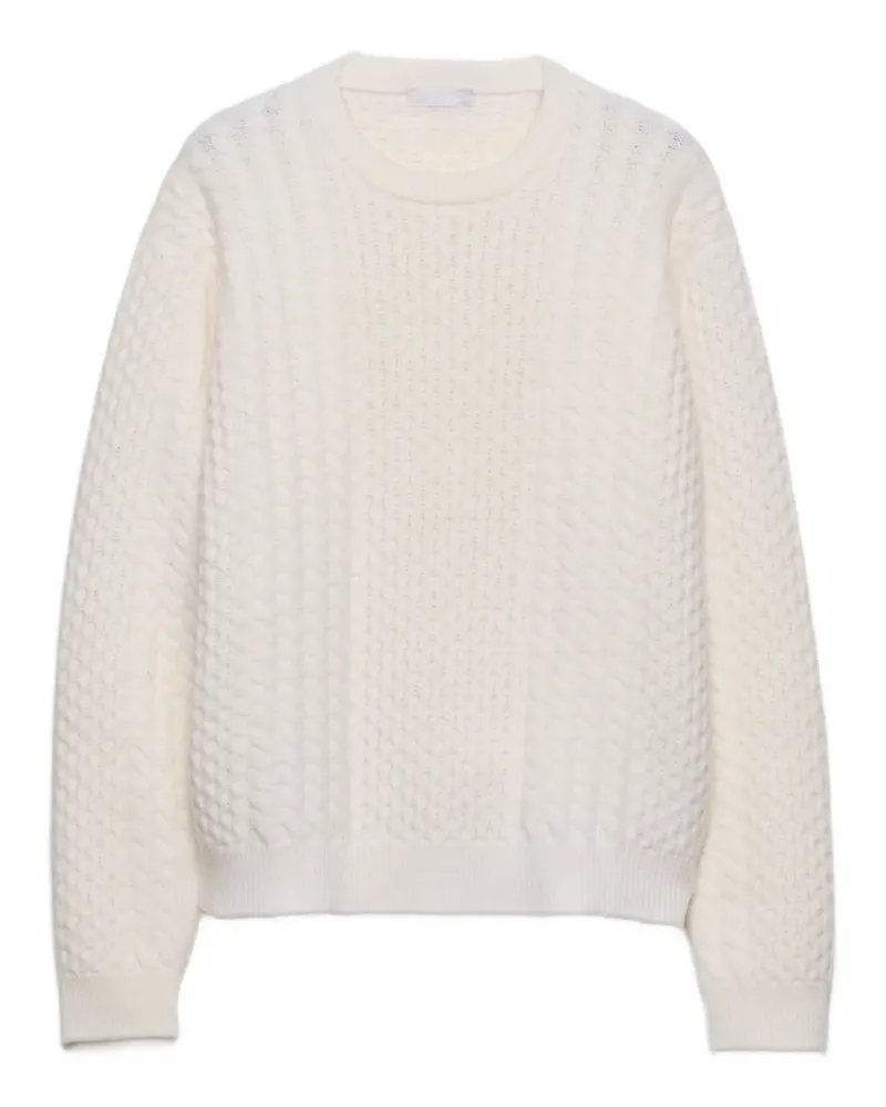 Prada Pullover mit rundem Ausschnitt - Weiß Weiß