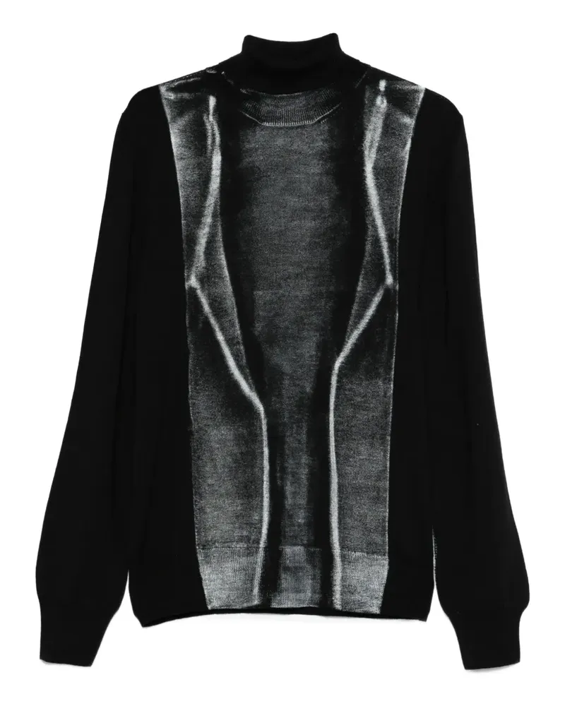 Maison Margiela Pullover mit Stehkragen - Schwarz Schwarz