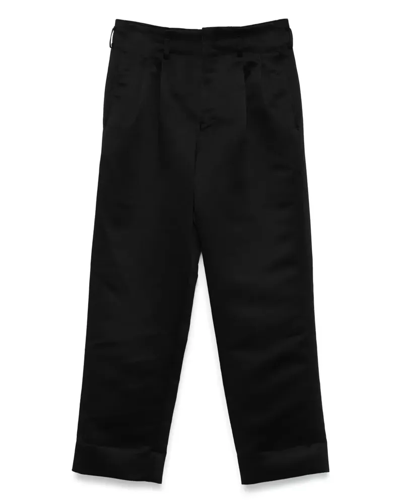 Comme des Garçons Klassische Cropped-Hose - Schwarz Schwarz