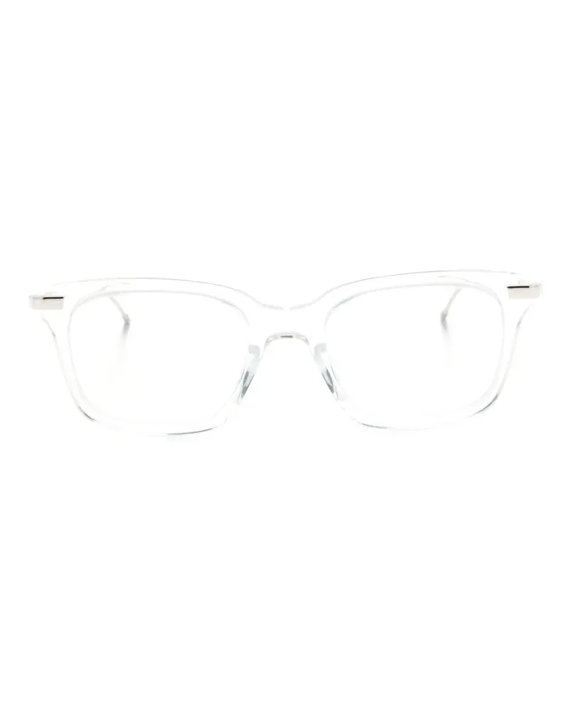 Thom Browne Brille mit eckigem Gestell - Weiß Weiß
