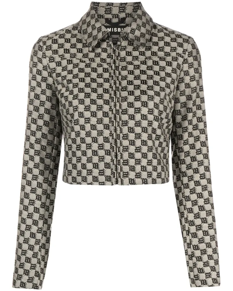 MISBHV Bomberjacke mit Monogramm - Nude Nude