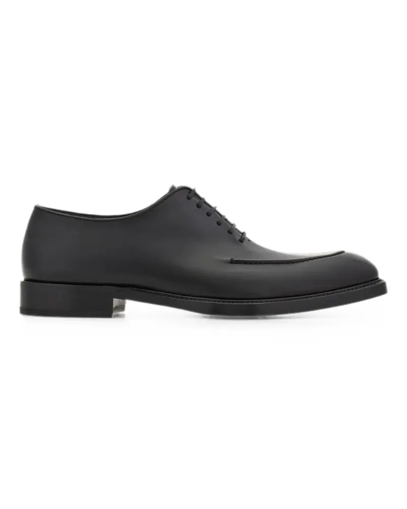 Ferragamo Oxford-Schuhe mit Ziernähten - Schwarz Schwarz