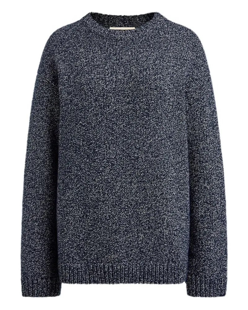 12 STOREEZ Pullover mit Rundhalsausschnitt - Blau Blau