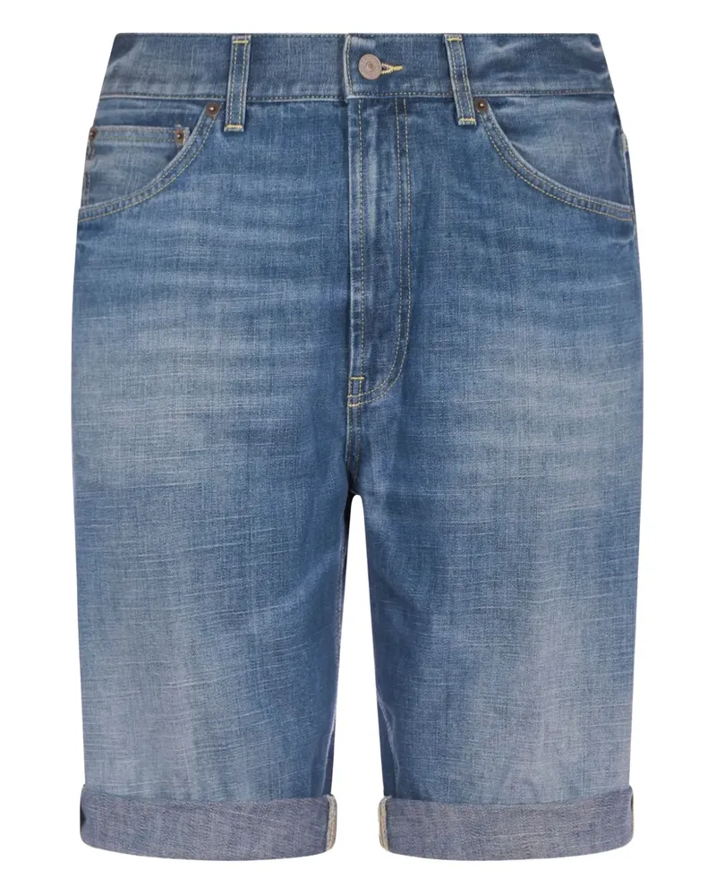Dondup Ausgeblichene Jeans-Shorts - Blau Blau