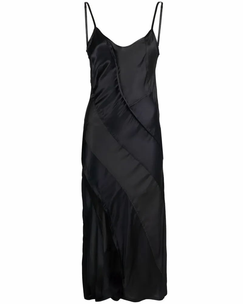 Diesel Camisole-Kleid aus Satin - Schwarz Schwarz