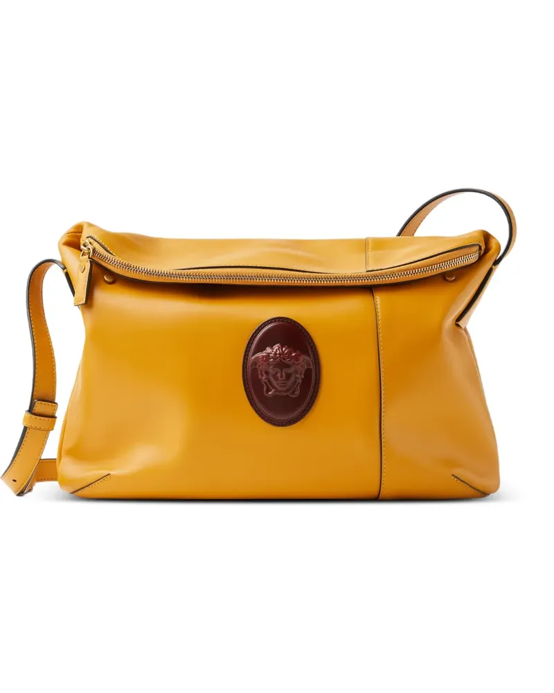 Versace Lou Schultertasche aus Nappaleder - Gelb Gelb