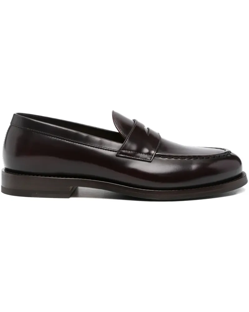 Henderson Penny-Loafer aus Leder - Rot Rot