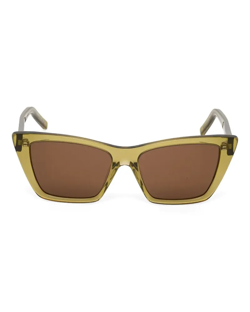 Saint Laurent Sonnenbrille mit Cat-Eye-Gestell - Grün Grün