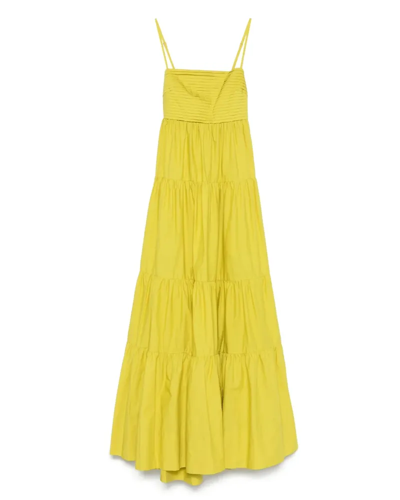 Twin-Set Kleid mit Falten - Gelb Gelb