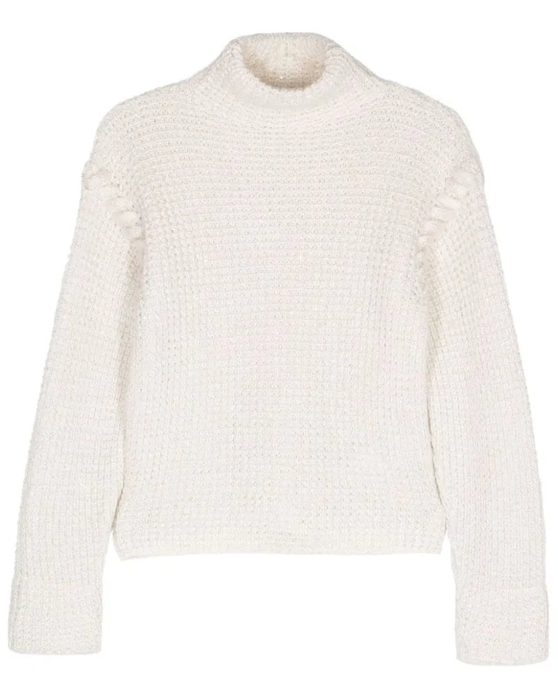 Genny Pullover mit Rollkragen - Weiß Weiß