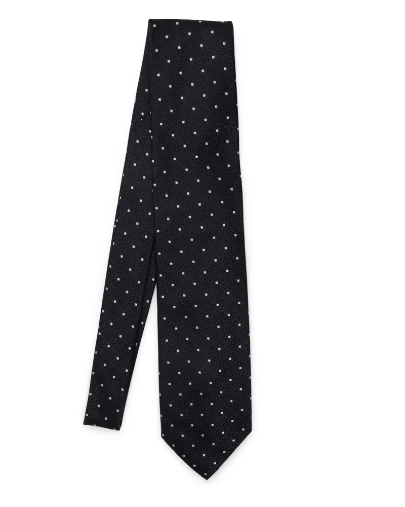 Destin Krawatte mit Jacquardmuster - Blau Blau