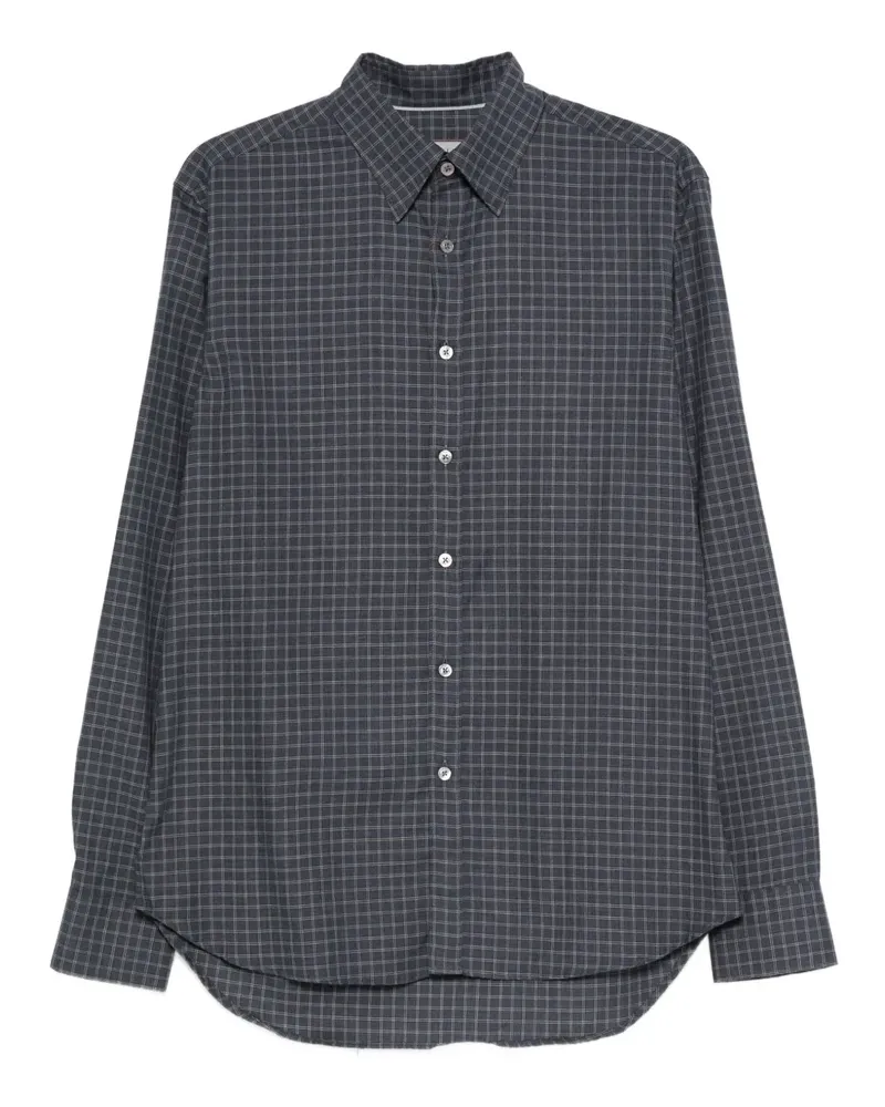 Canali Kariertes Hemd - Blau Blau