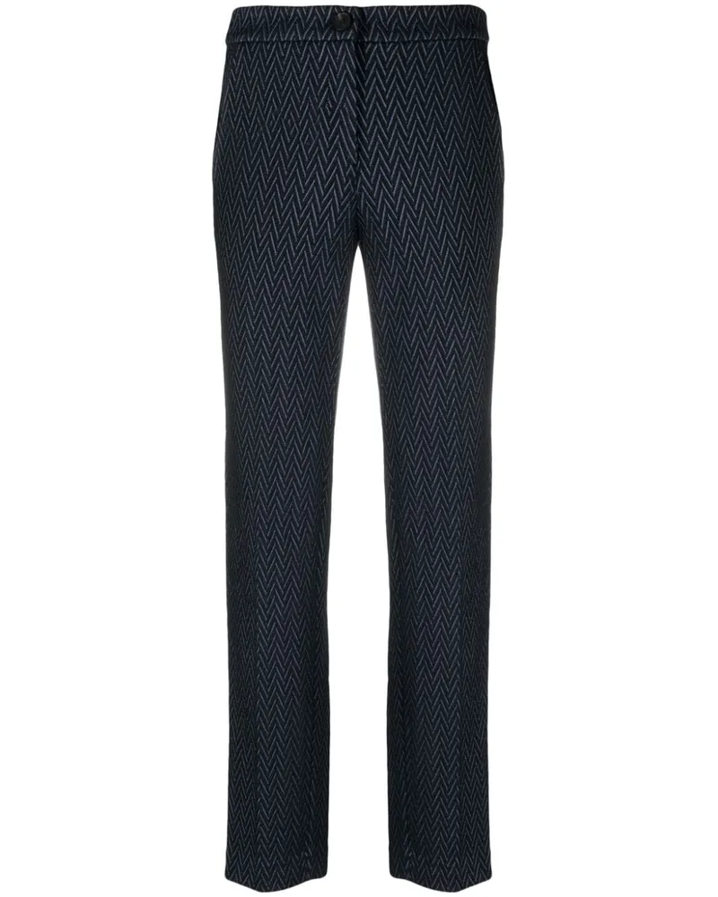 Emporio Armani Gestrickte Hose - Blau Blau