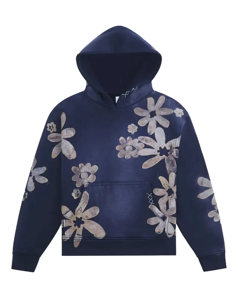 alchemist Hoodie mit Blumen-Print - Blau Blau
