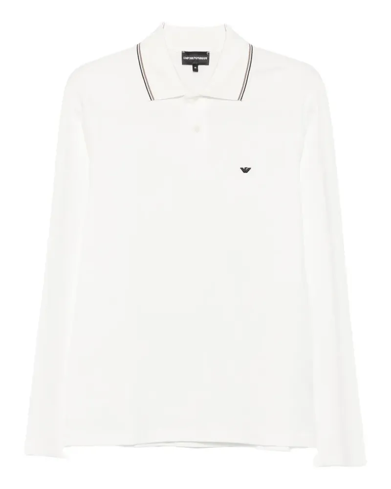 Emporio Armani long-sleeve polo shirt - Weiß Weiß