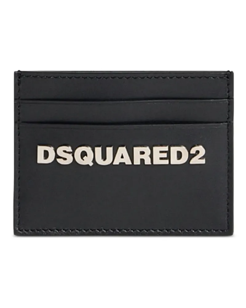 Dsquared2 Kartenetui mit Logo-Schild - Schwarz Schwarz