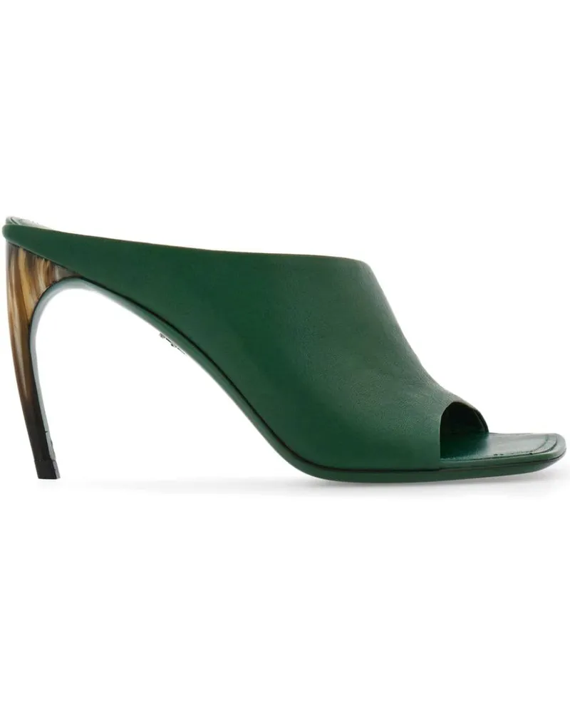 Ferragamo Mules mit Design-Absatz - Grün Grün