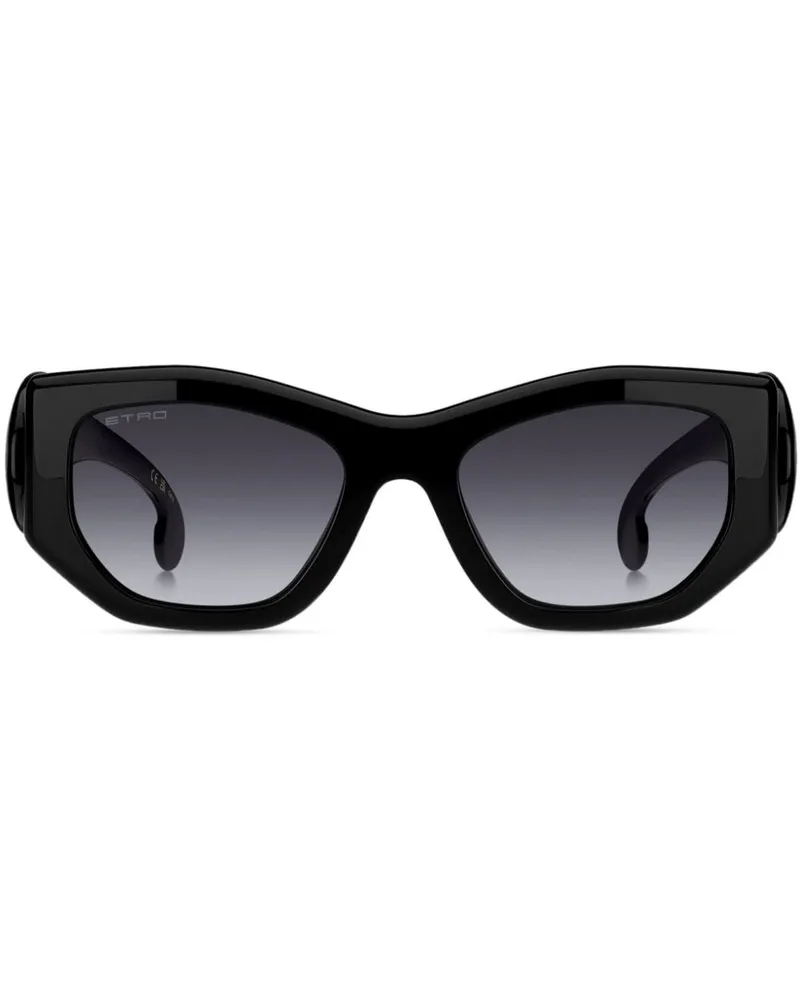 Etro Paisley Sonnenbrille - Schwarz Schwarz