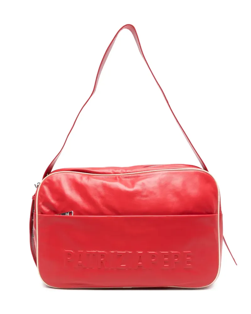 Patrizia Pepe logo-embossed cross body bag - Rot Rot