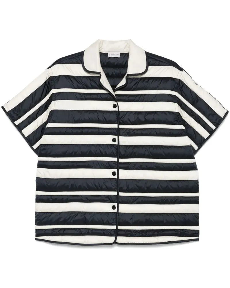 Moncler Wattiertes Hemd - Weiß Weiß