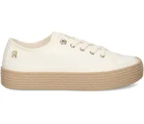 Sneakers mit Plateau - Nude