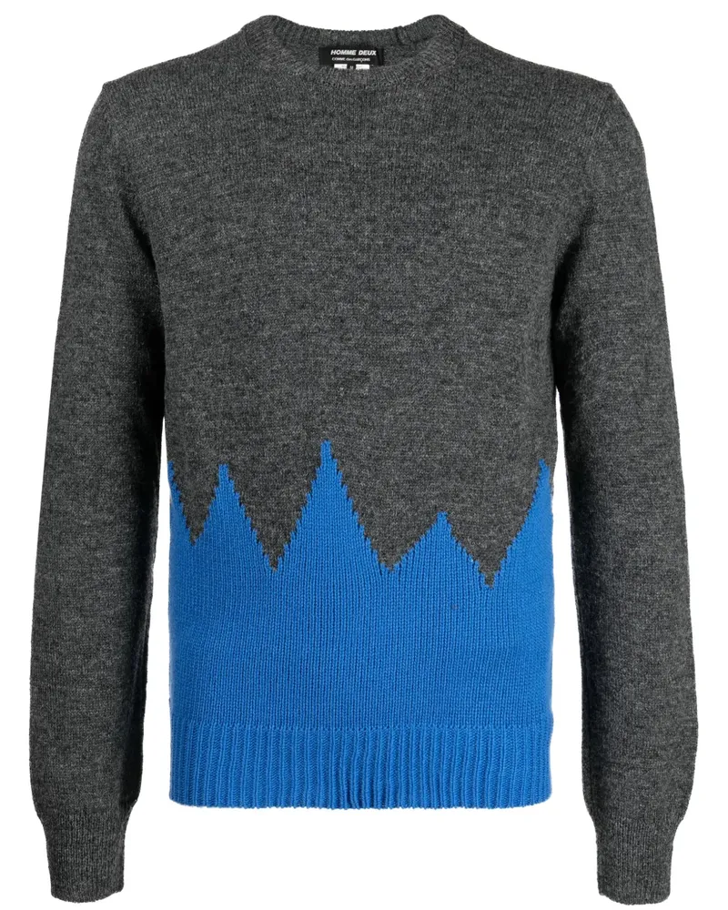 Comme des Garçons Fein gestrickter Pullover - Grün Grün