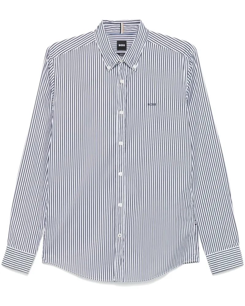 HUGO BOSS Hemd mit Logo-Stickerei - Schwarz Schwarz