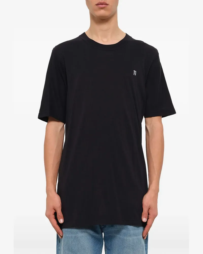 Boris Bidjan Saberi T-Shirt mit Logo-Print - Schwarz Schwarz