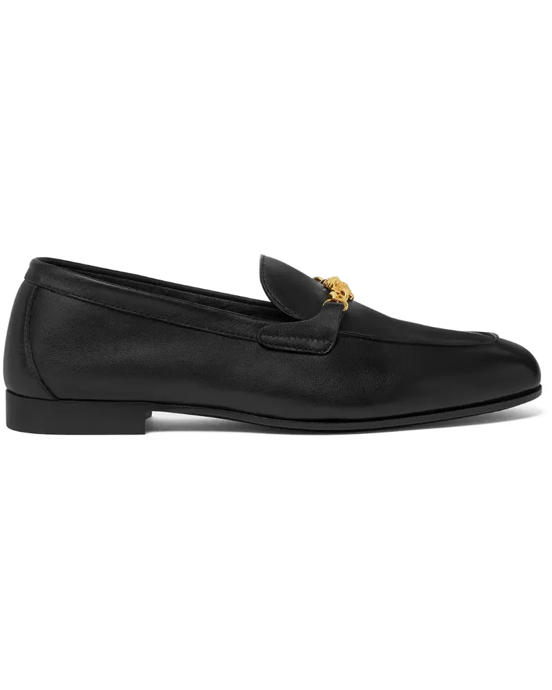 Versace Medusa leather loafers - Schwarz Schwarz